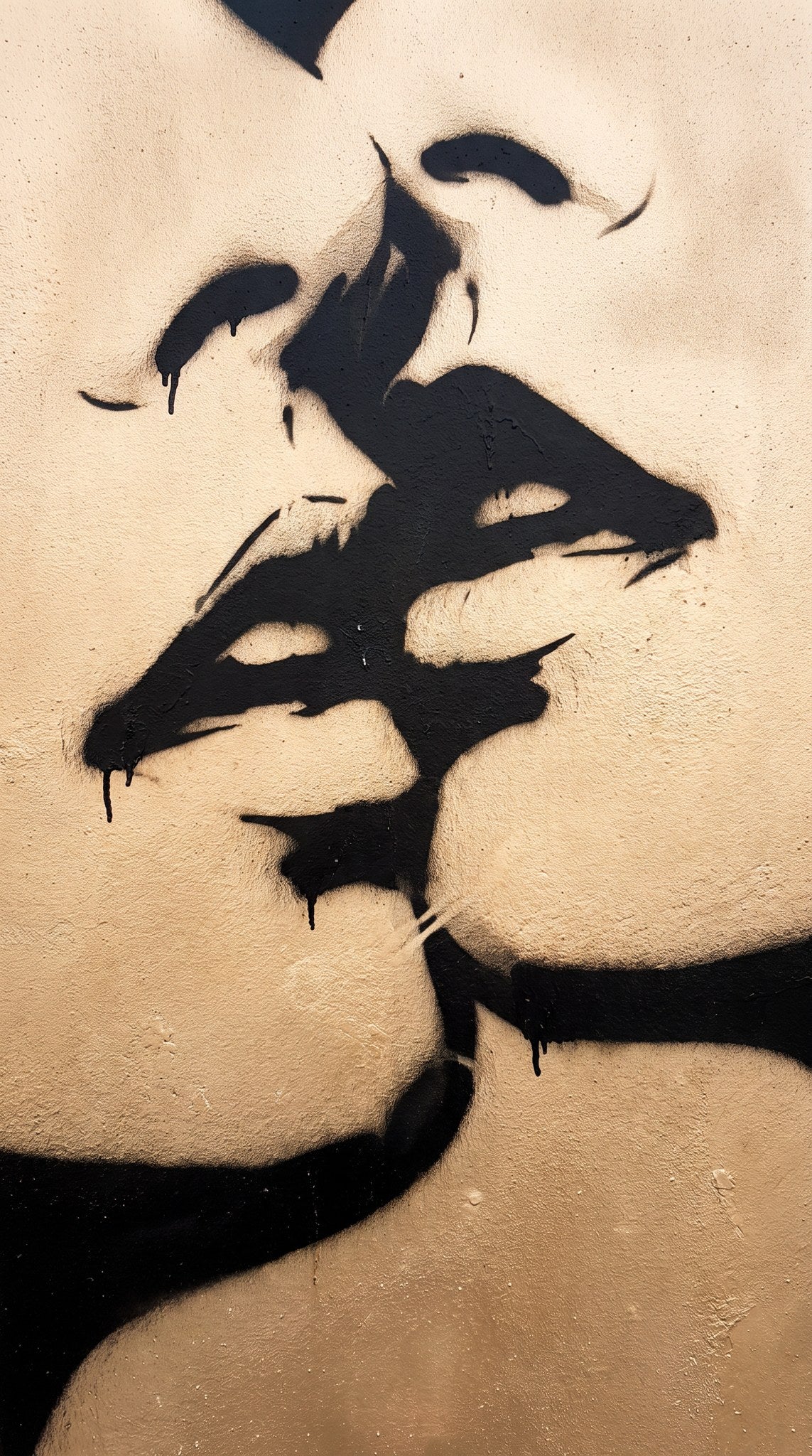 Shadow Kiss Urban Street Art