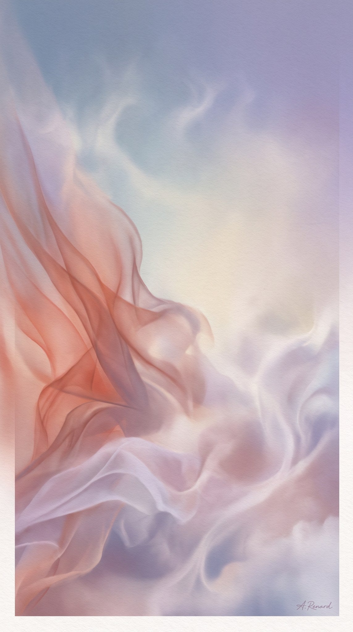Ethereal Silk Flow Pastel Dreamscape