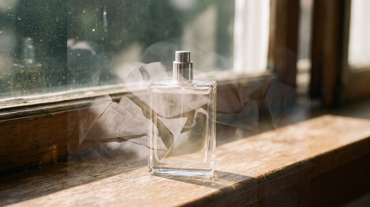 Golden Hour Perfume Still Life Wall Art