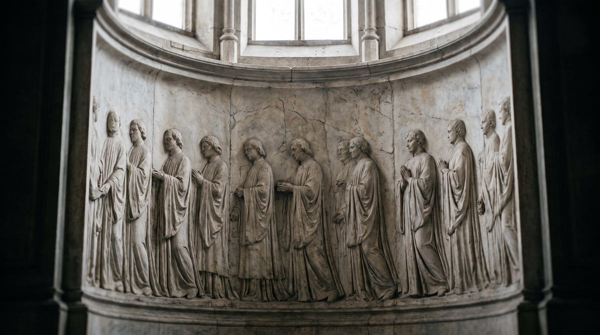 Gothic Frieze Procession Wall Decor