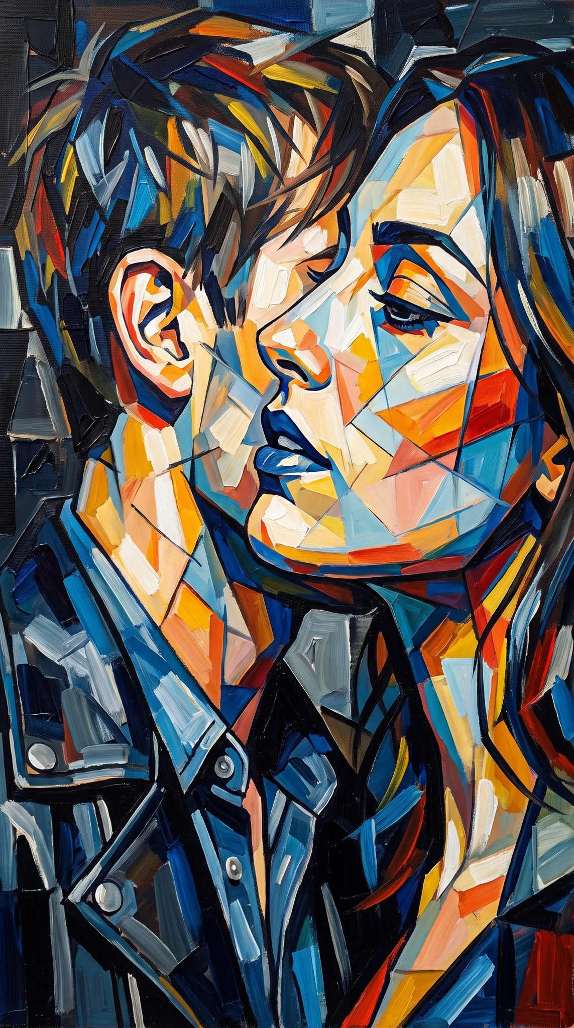 Prismatic Romance Abstract Art