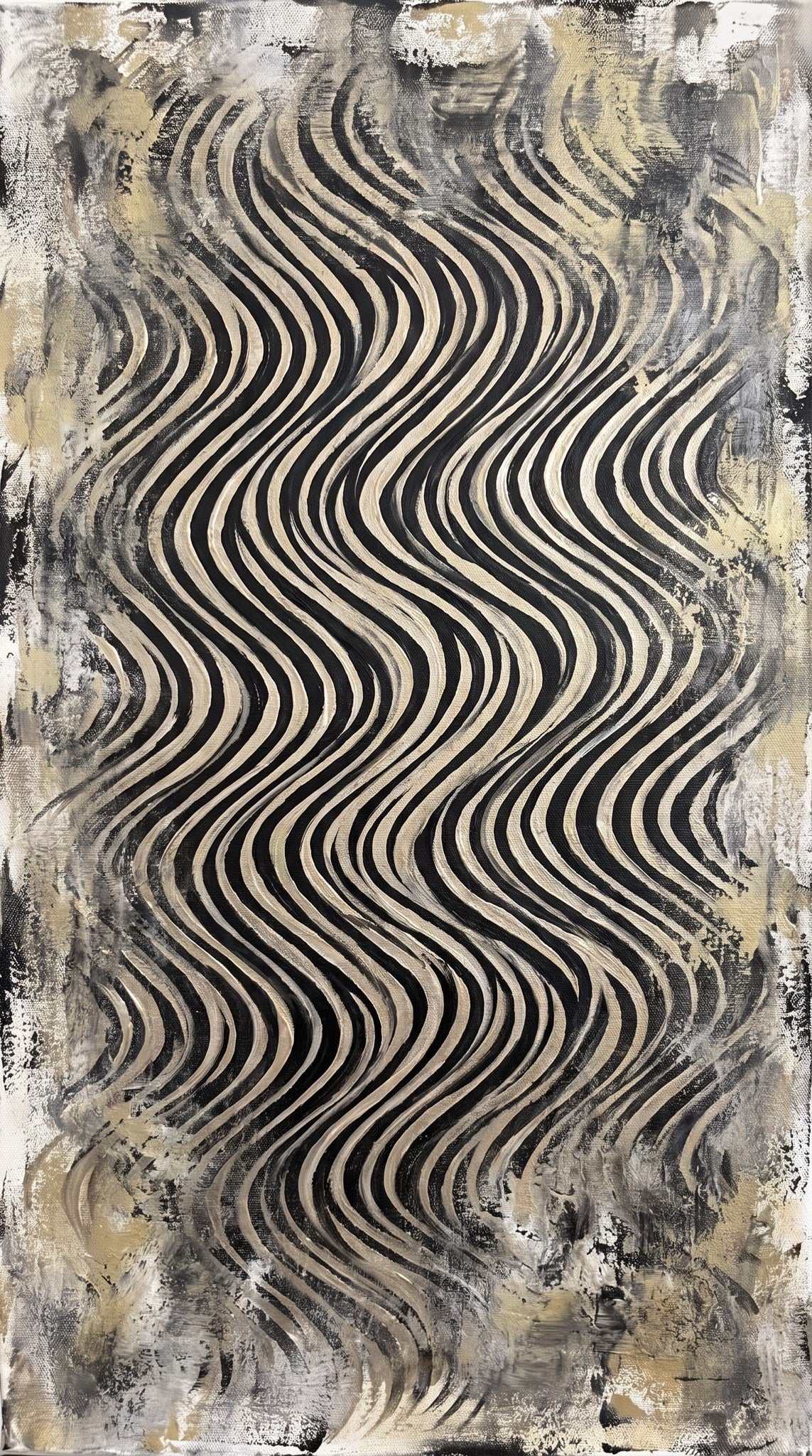 Kinetic Wave Modern Ribbon Abstract