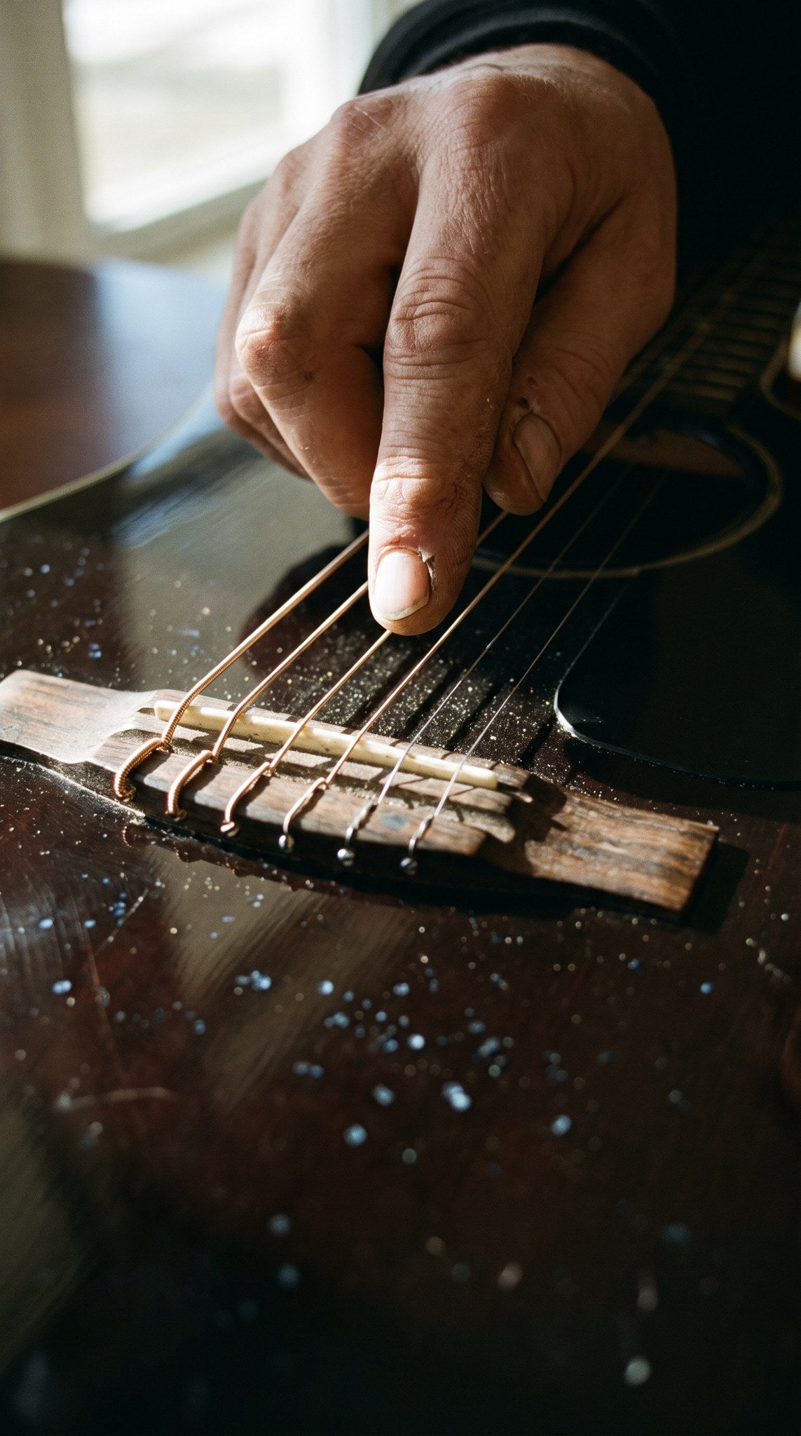 Acoustic Guitar Strings Musician Art Print
