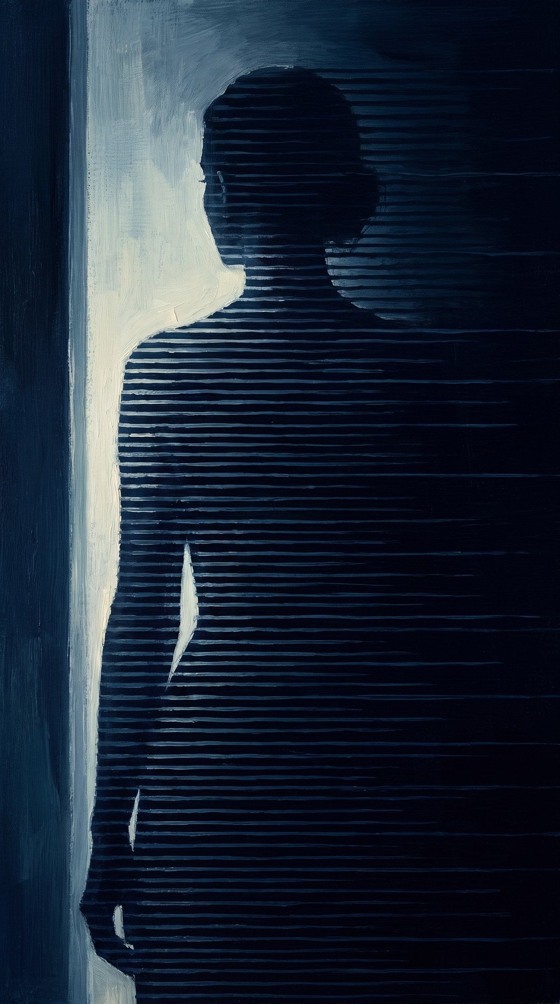 Shadowed Reverie Silhouette Art