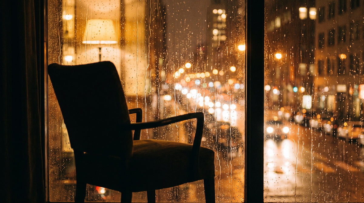 Rainy City Solitude Fine Art Print