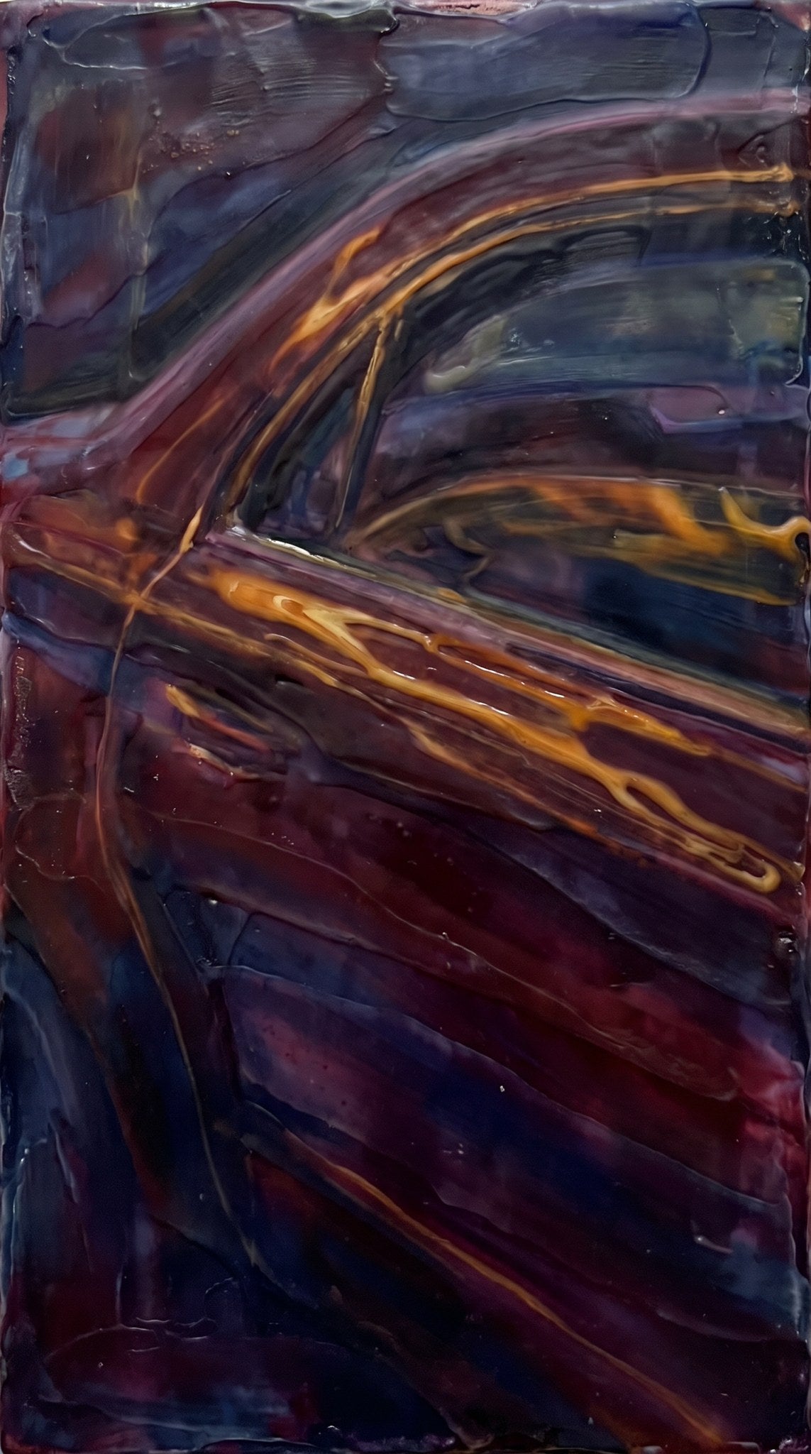 Midnight Glare Abstract - Moody Aesthetic Art