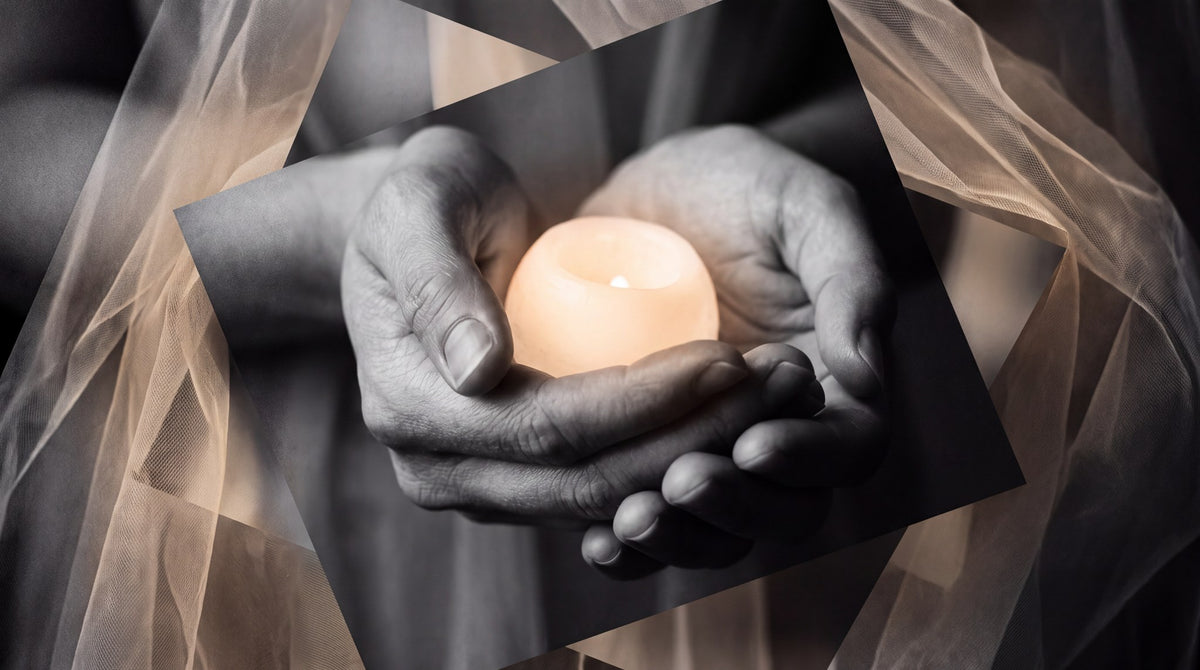 Sacred Candle Glow Aesthetic Art