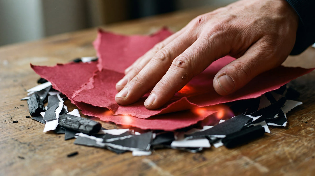 Crimson Embers Studio Still Life