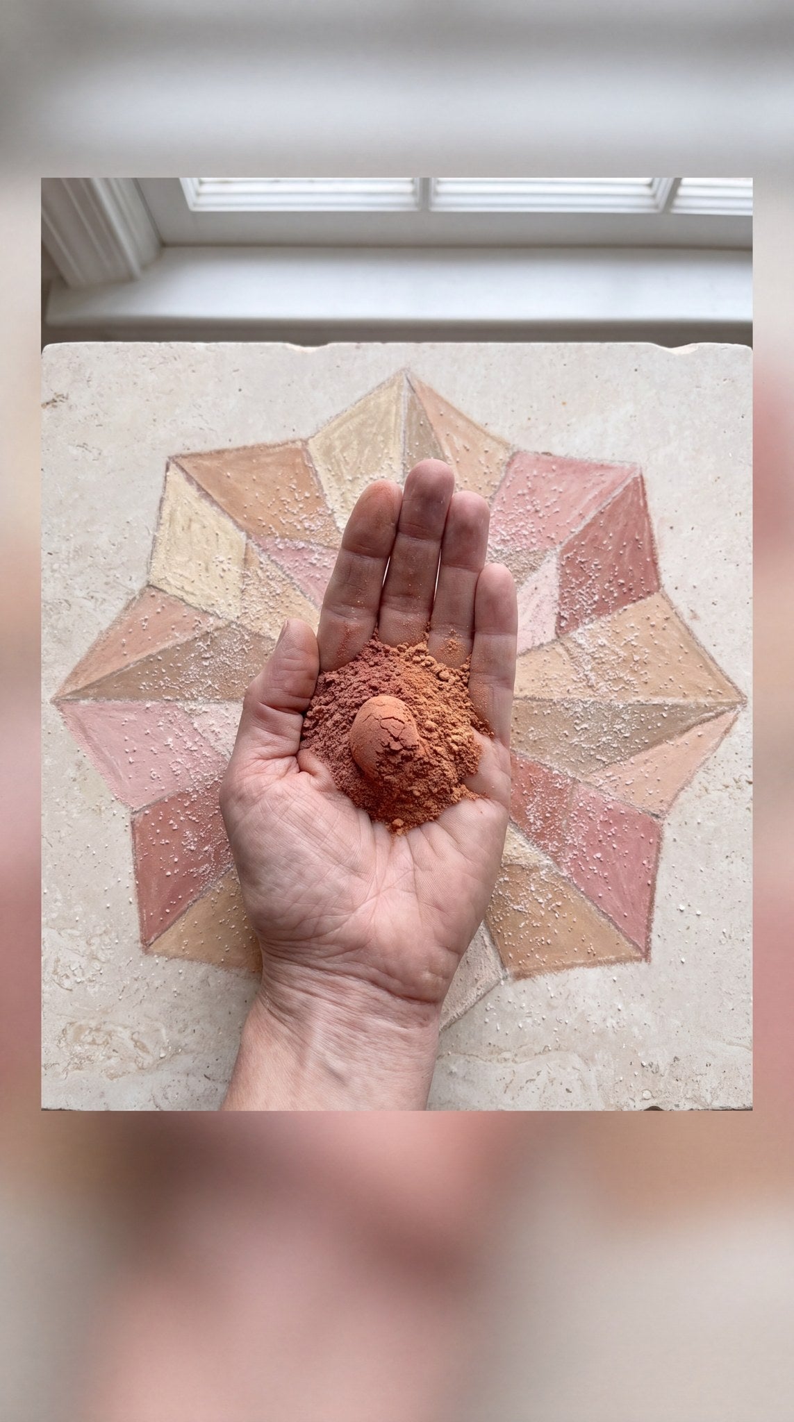 Terracotta Pigment Geometry Print
