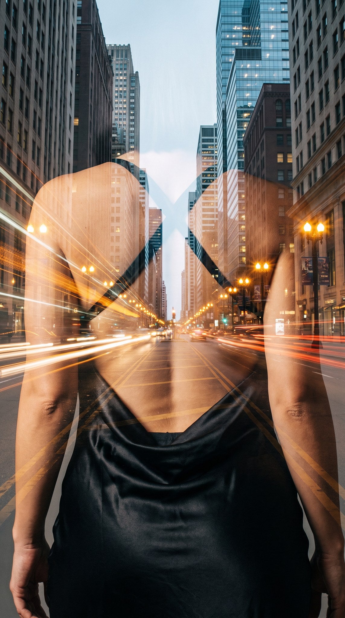 Urban Pulse Double Exposure Art