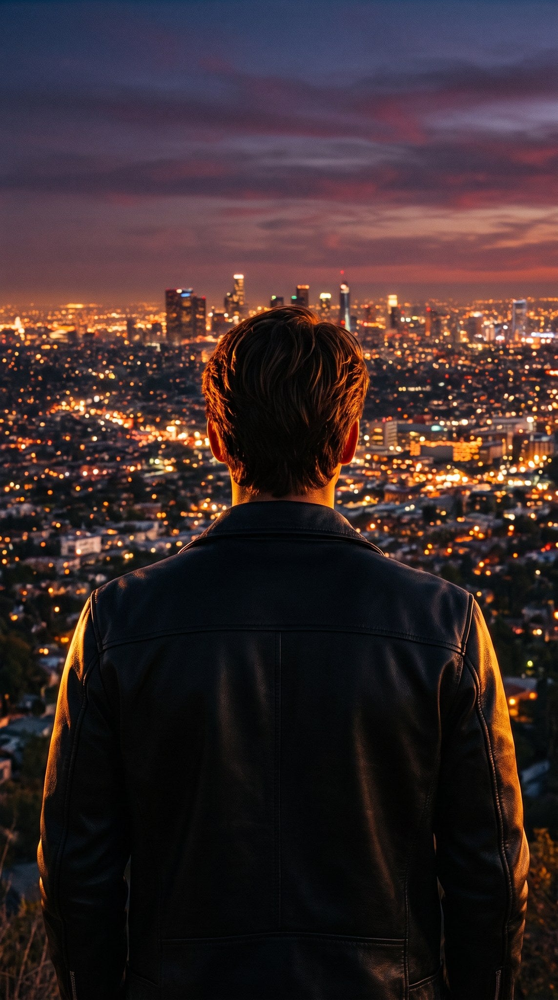 Cinematic City Lights Twilight Wall Art