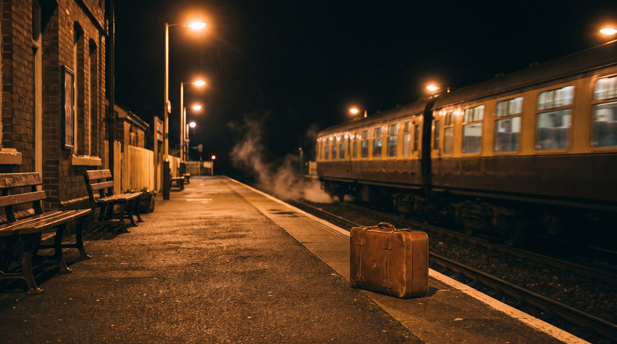 Midnight Station Vintage Traveler Fine Art