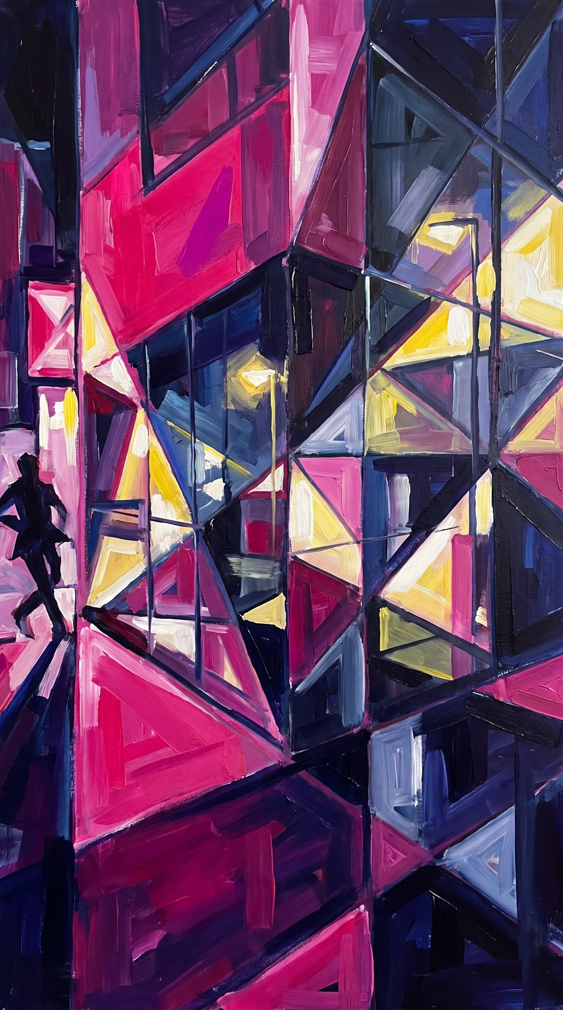 Urban Pulse Geometric Canvas Art