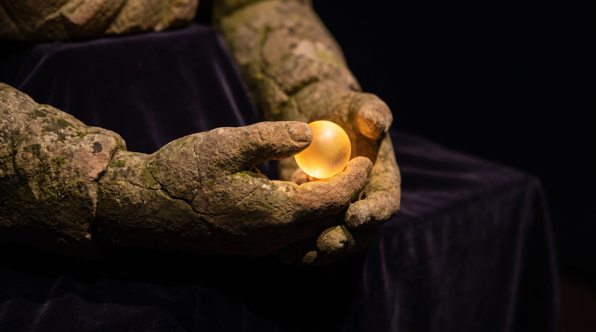 Sacred Relic Glowing Orb Art