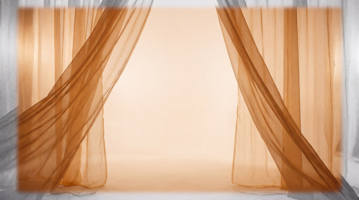 Amber Threshold Minimalist Sheer Art