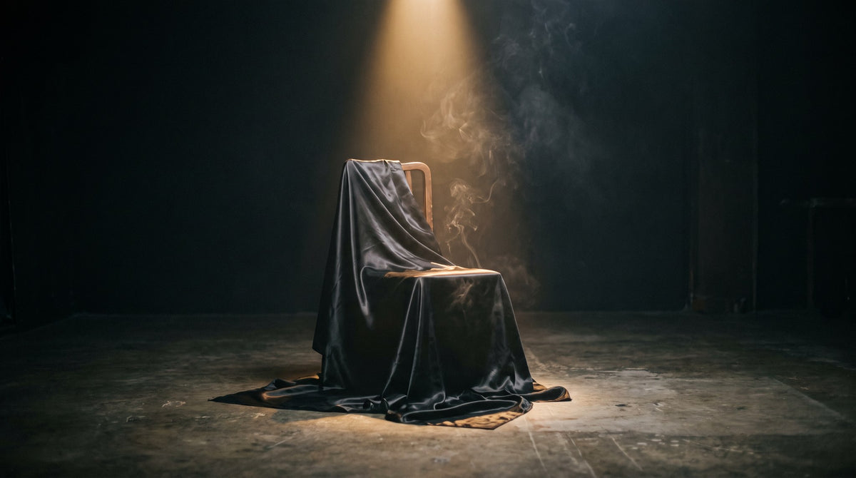 Dramatic Spotlight Chair Art - Shadow Stage