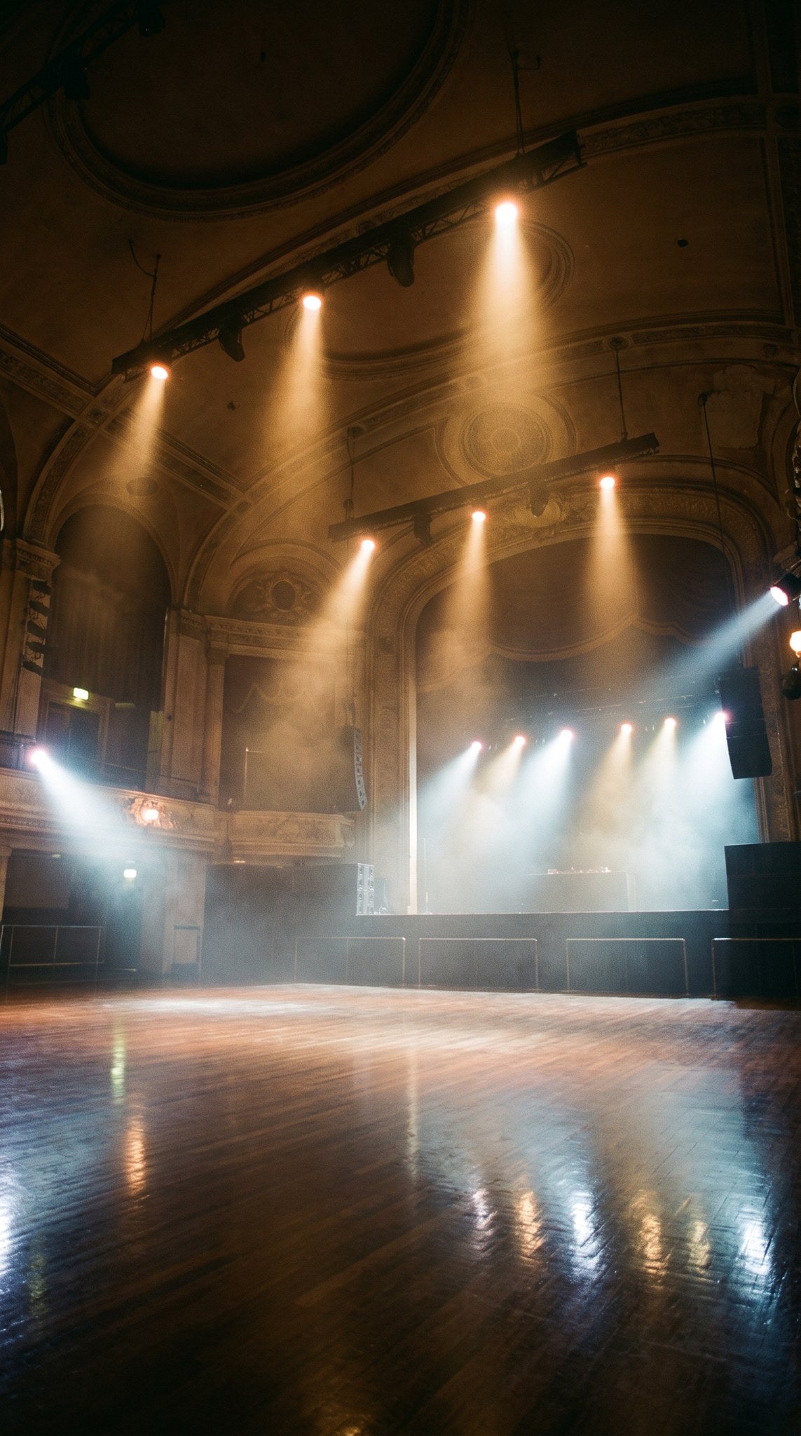 Grand Theater Stage Wall Art - Moody Concert Lights