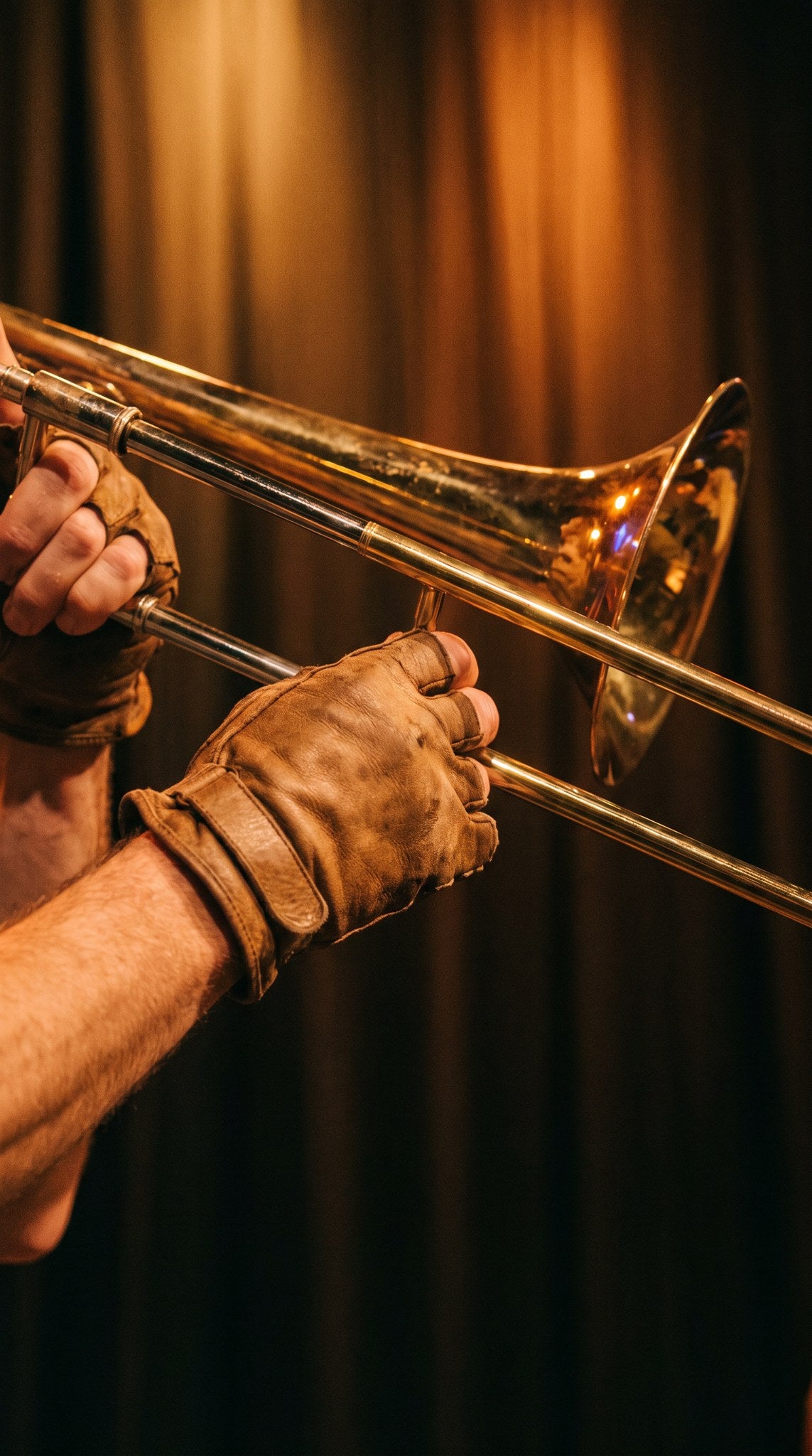 Midnight Jazz Trombone Art - Elena Illo