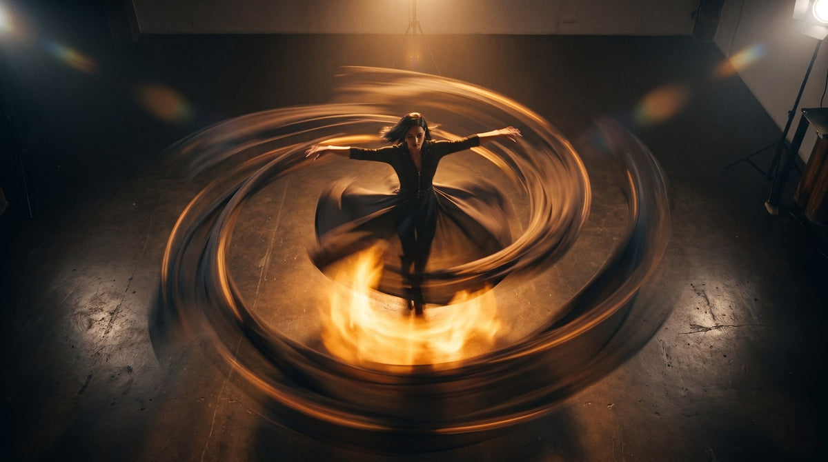 Fire Dance Whirl Motion Art