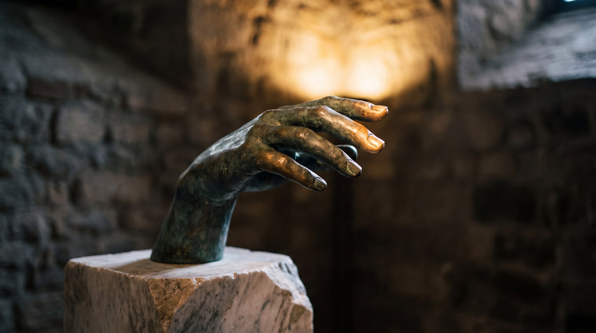 Sculpted Bronze Hand Classical Study