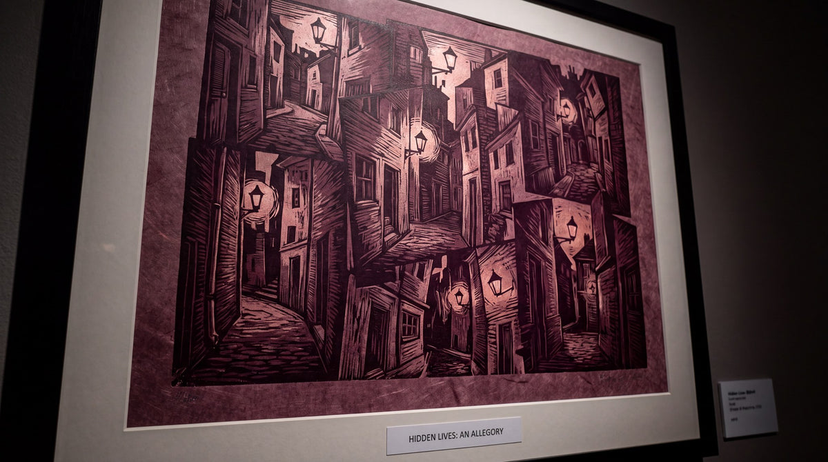 Hidden Lives Dark Academia Architectural Print