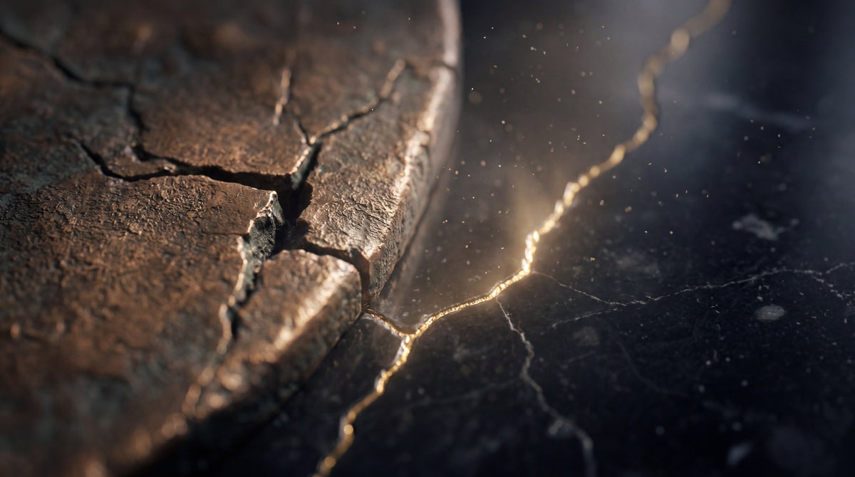Kintsugi Bronze Fissure Art
