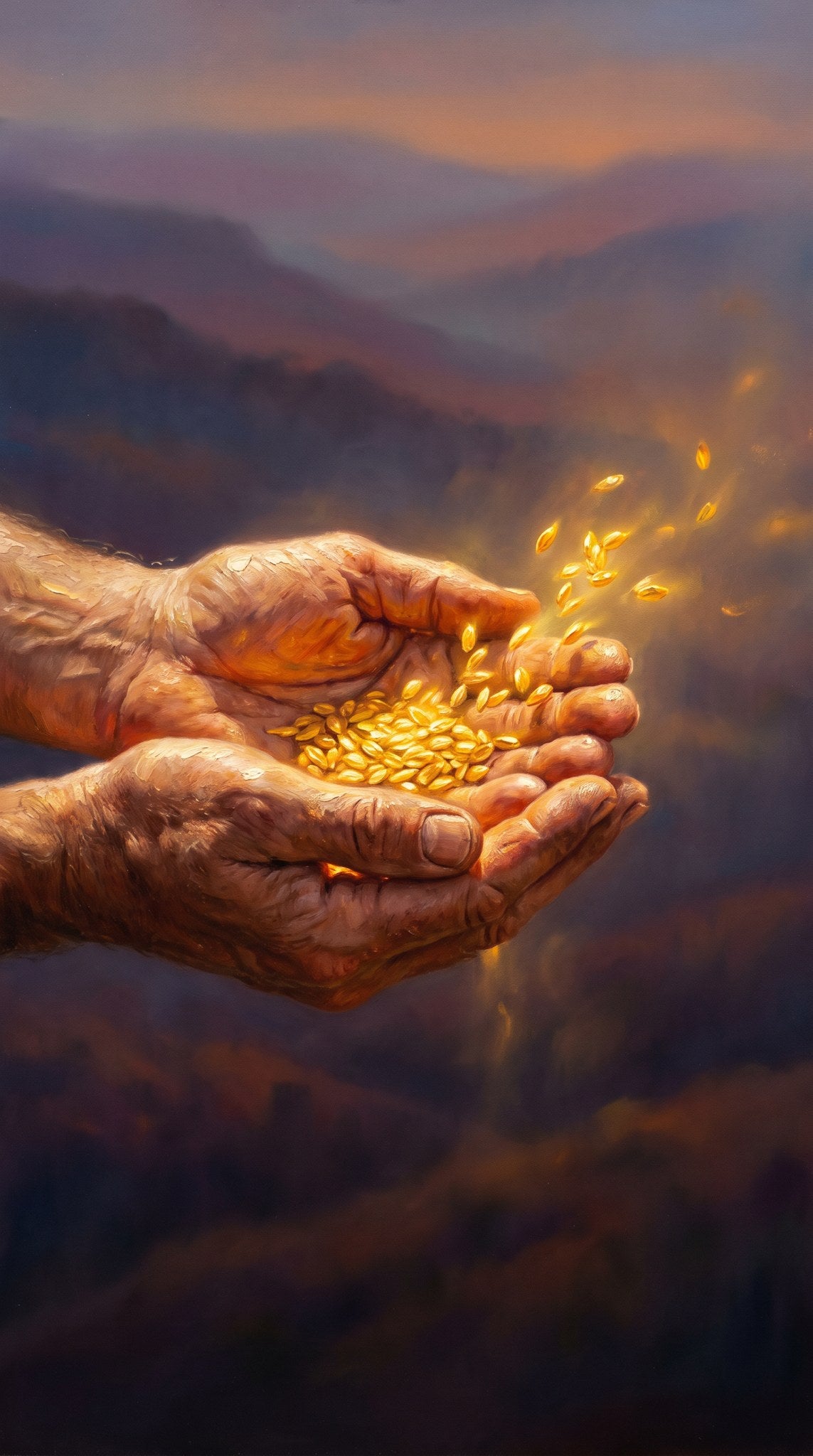 Golden Harvest Grain Artwork