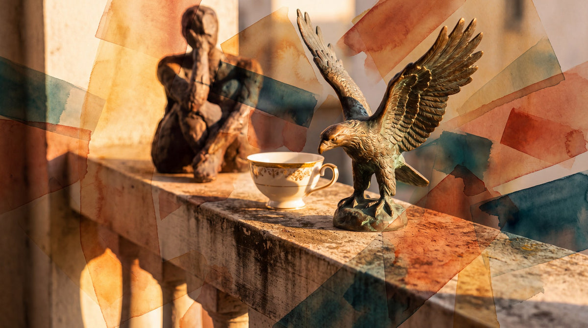 Balcony Solitude Classical Bronze Art