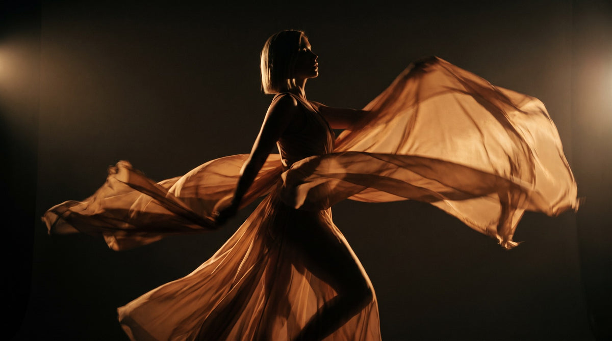 Ethereal Chiffon Dance Wall Art