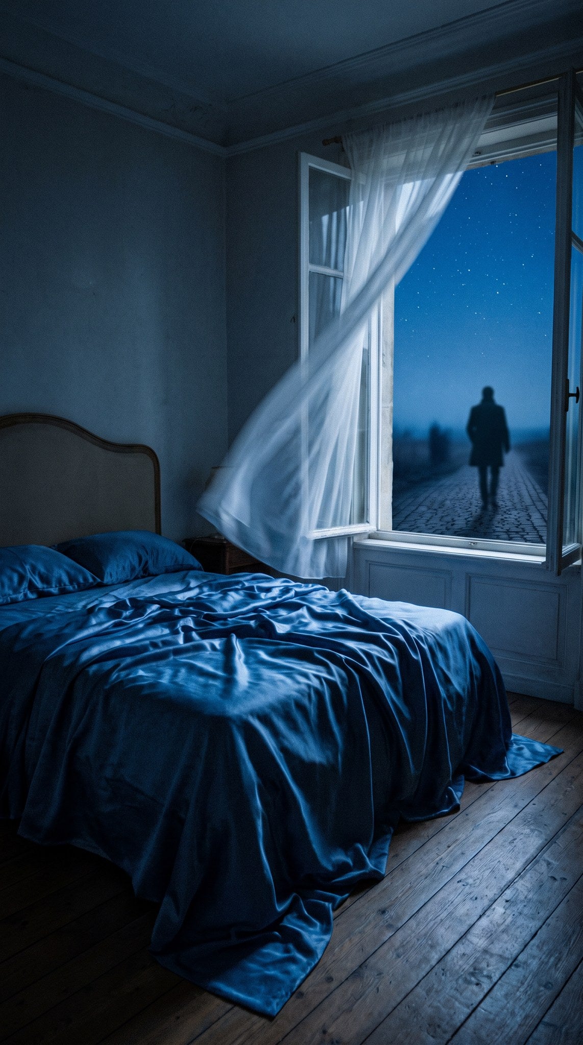 Midnight Reverie Starlit Bedroom Art