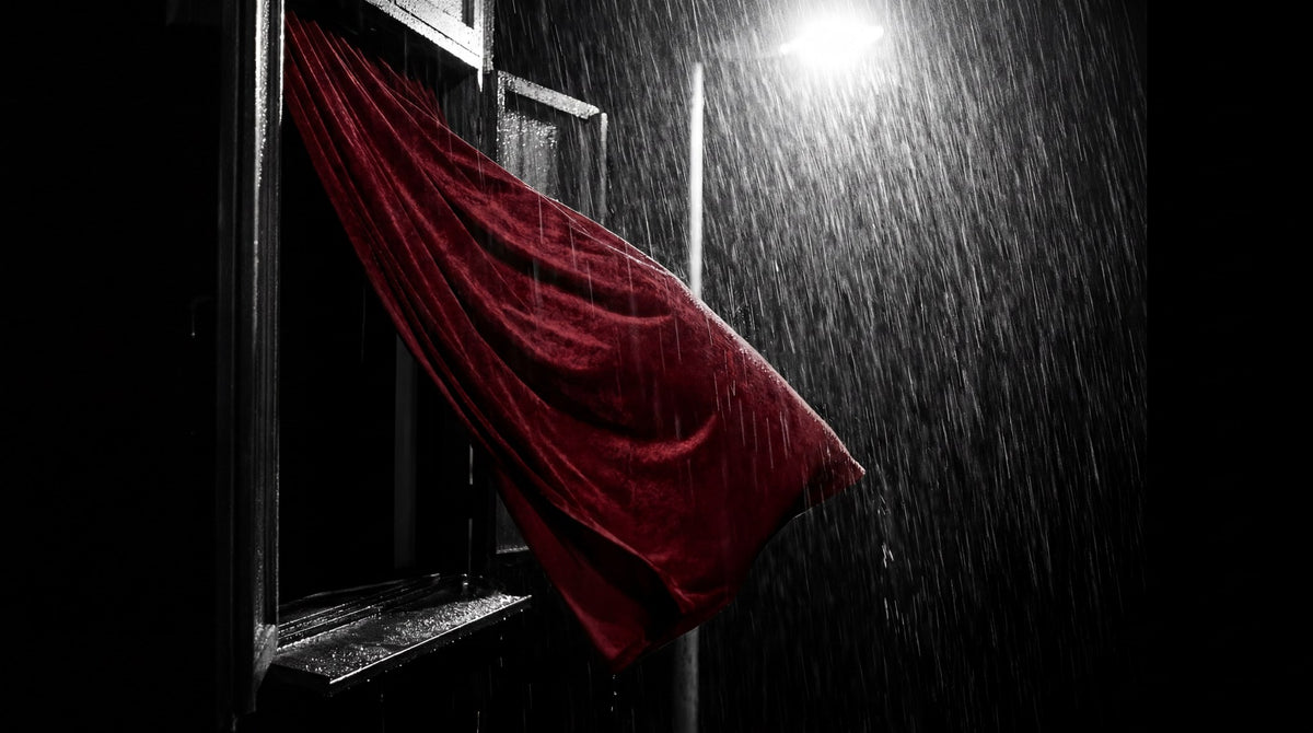 Crimson Midnight Rain Fine Art Print