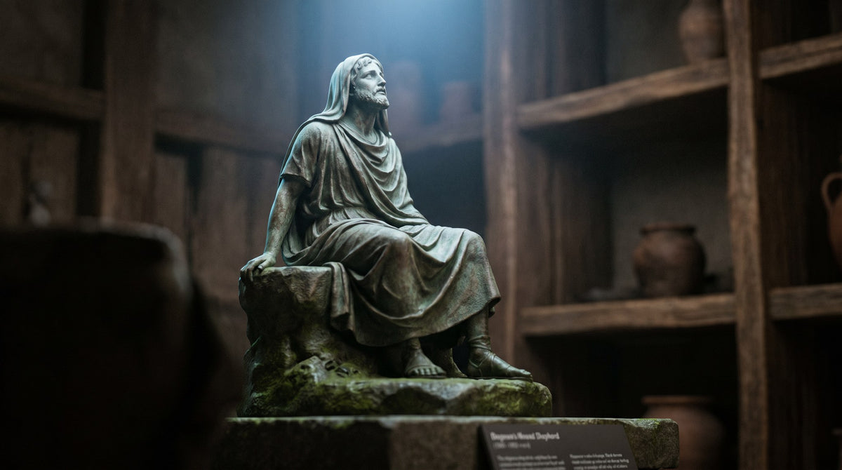 Classical Sage Statue Art - Dark Academia Mood