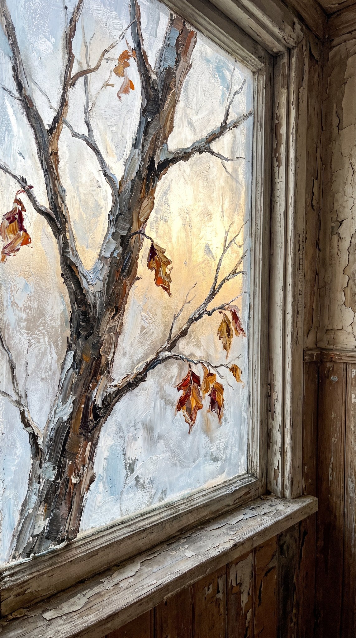 Winter Window Solitude Fine Art Print