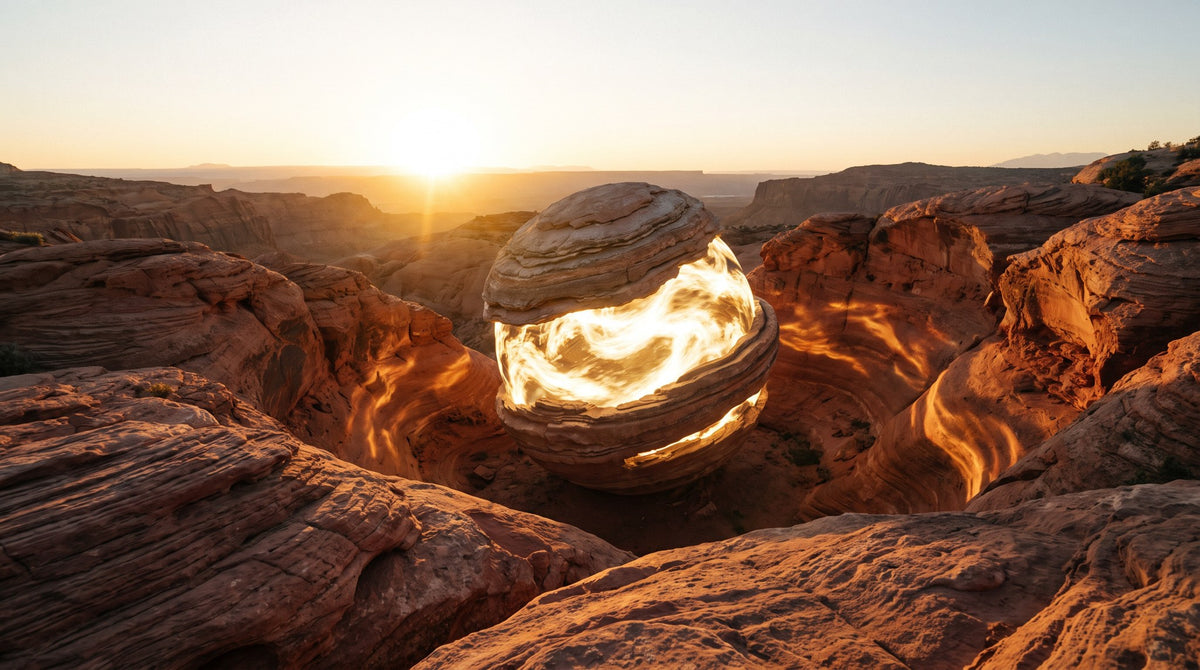 Solar Core Canyon Stone Art