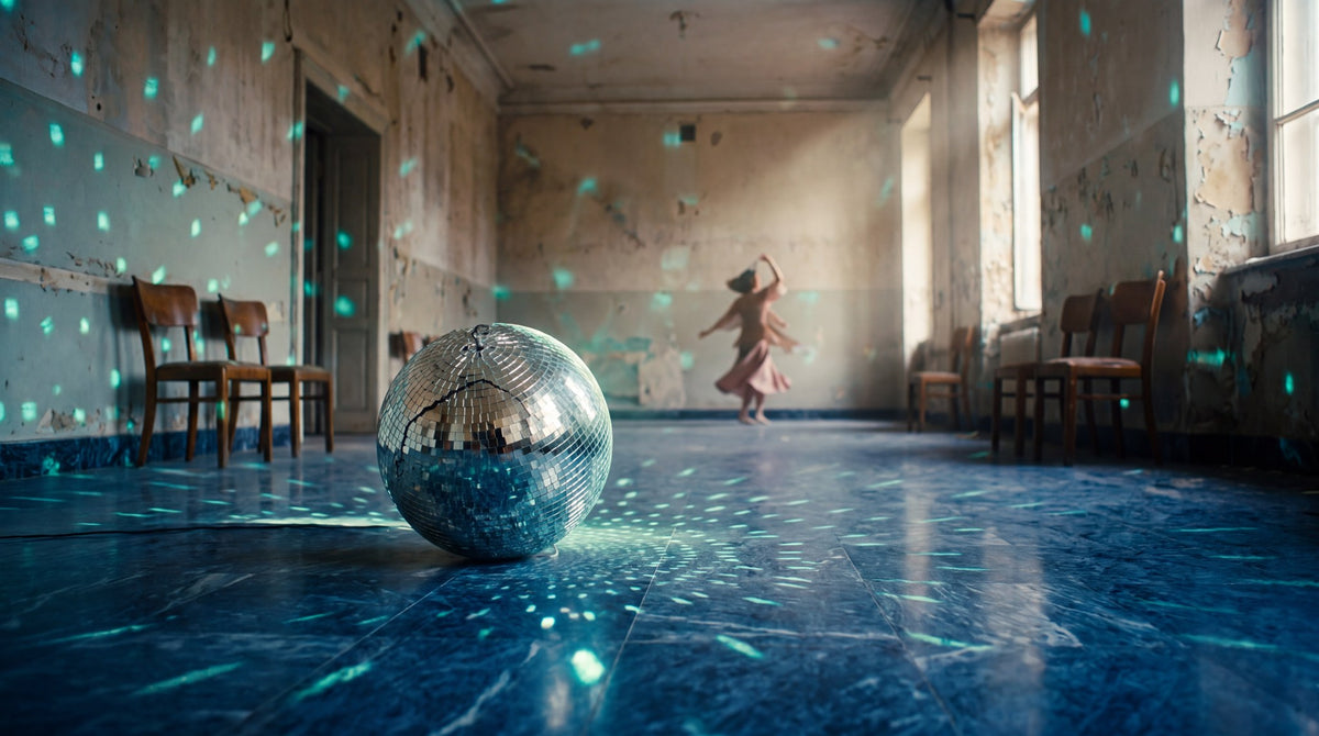 Nostalgic Ballroom Disco Ball Art