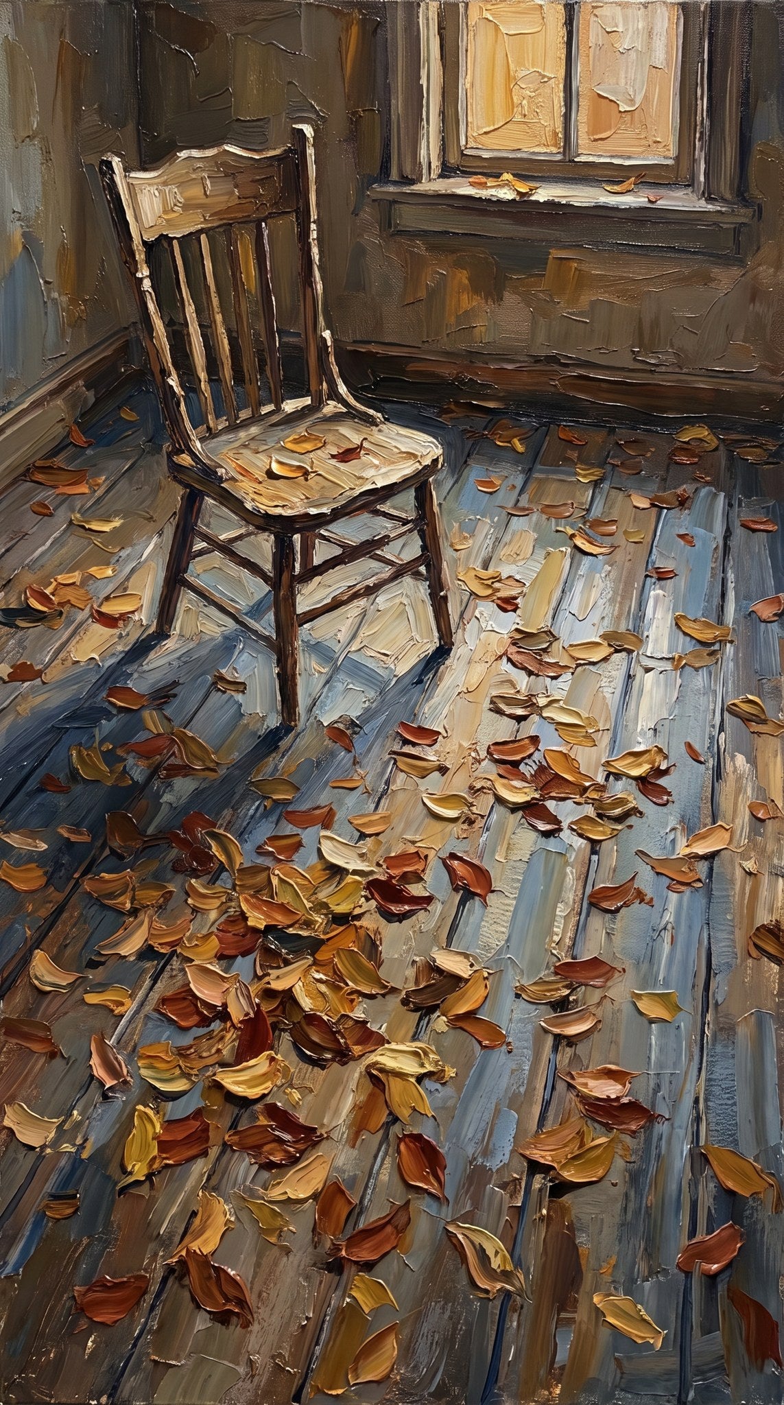 Autumn Solitude Chair Fine Art Print