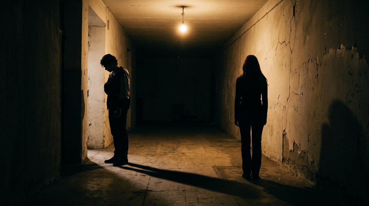 Shadowed Echoes Cinematic Art Print