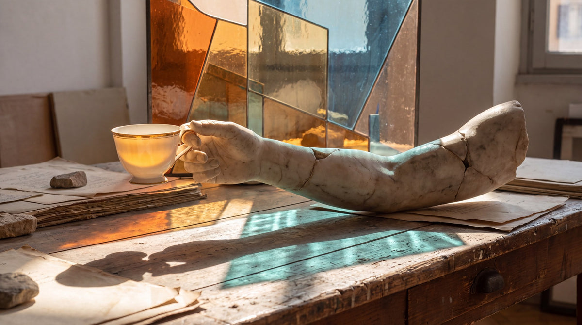 Classical Arm Tea Ritual Still Life Art