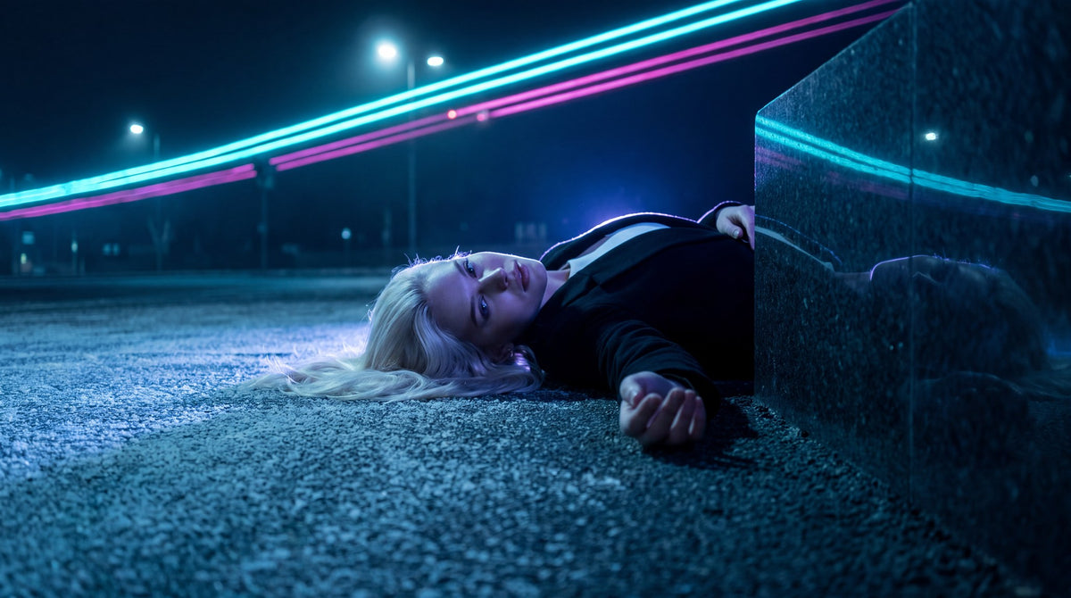 Nocturnal Transit - Cyberpunk Neon Art Print