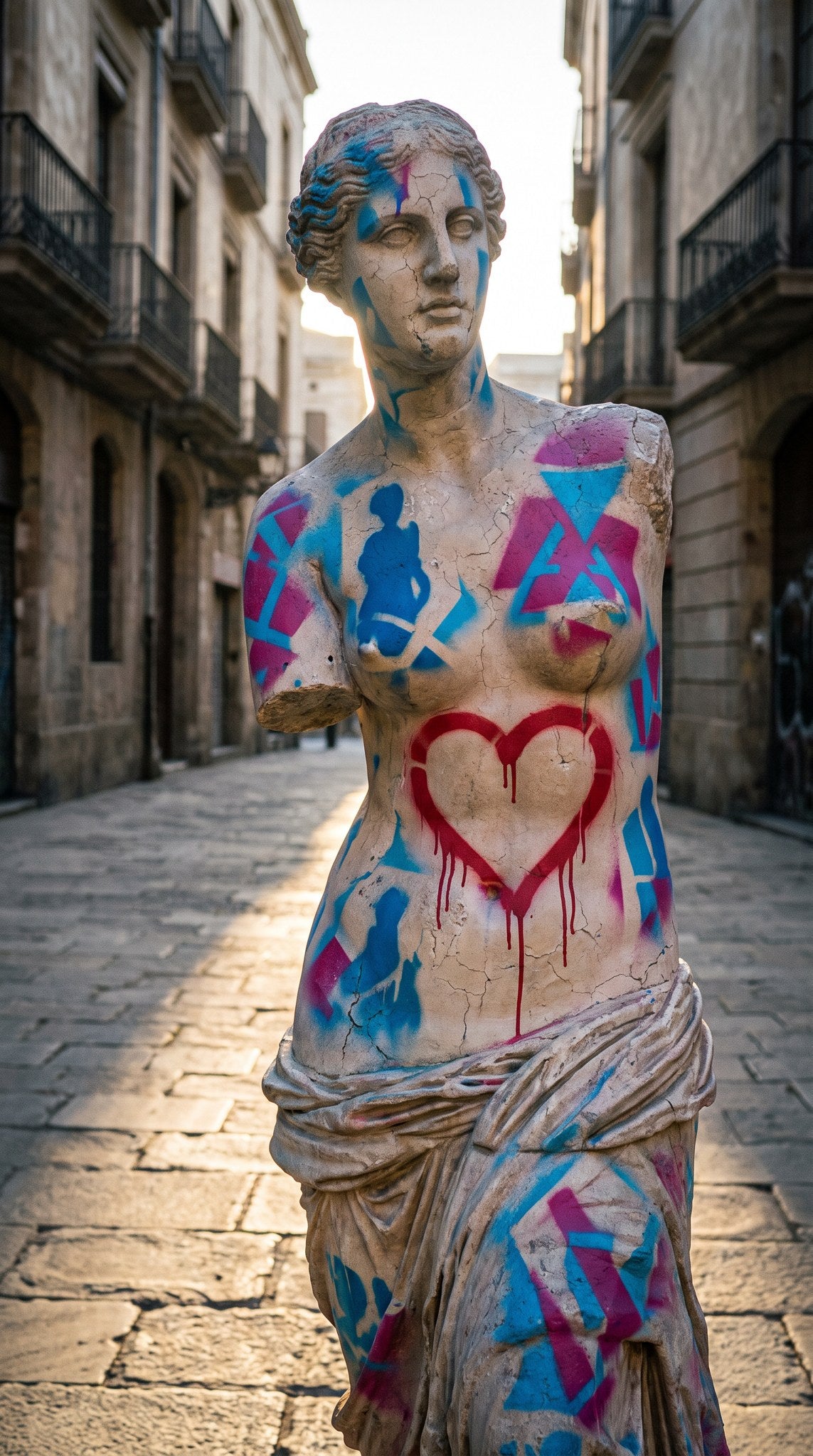 Graffiti Venus Sculpture - Urban Street Art