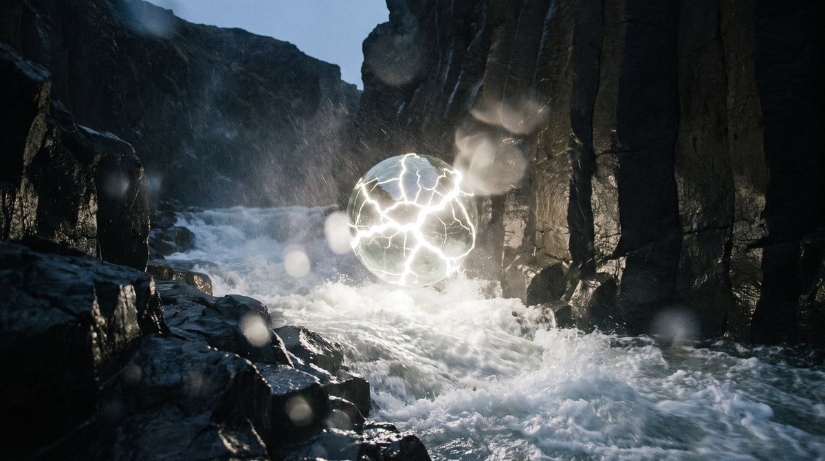 Cosmic River Rift Ethereal Orb Art