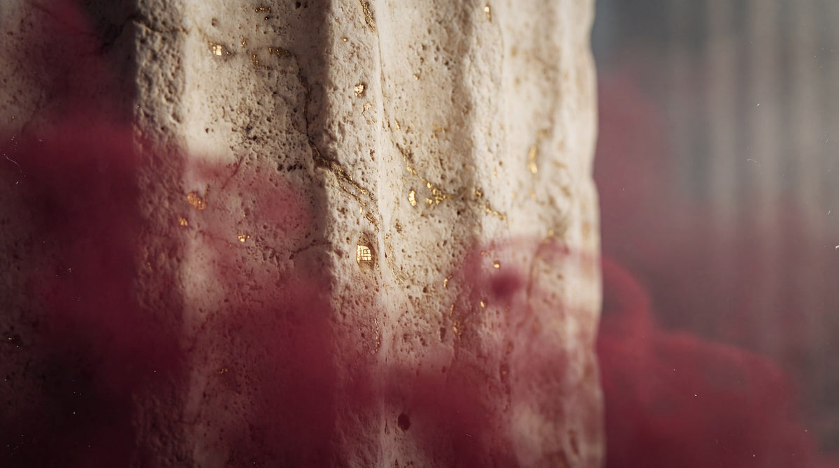Ethereal Echoes Classical Stone Pillar Art