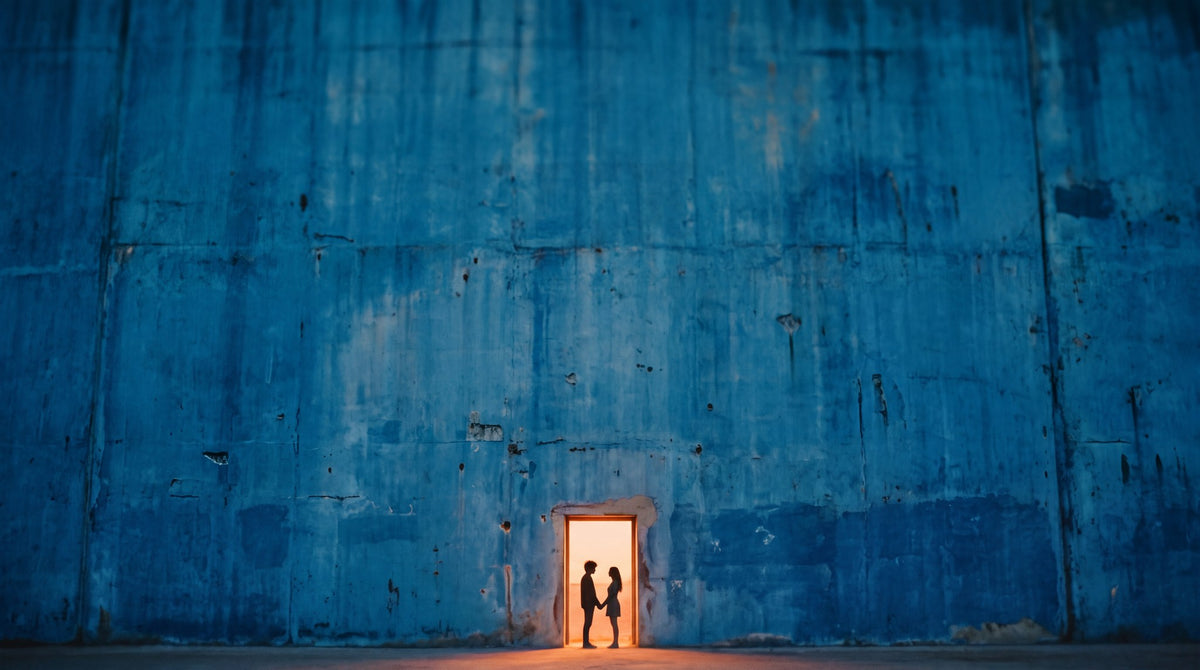 Threshold Silhouette Wall Art - Glowing Portal