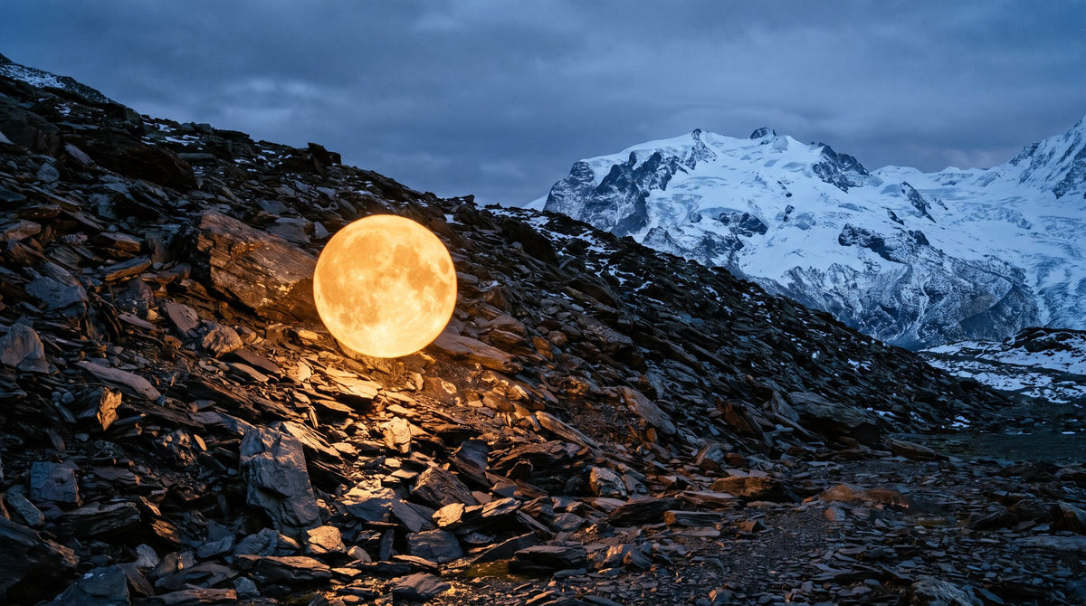 Luminous Moon Alpine Dusk Wall Art