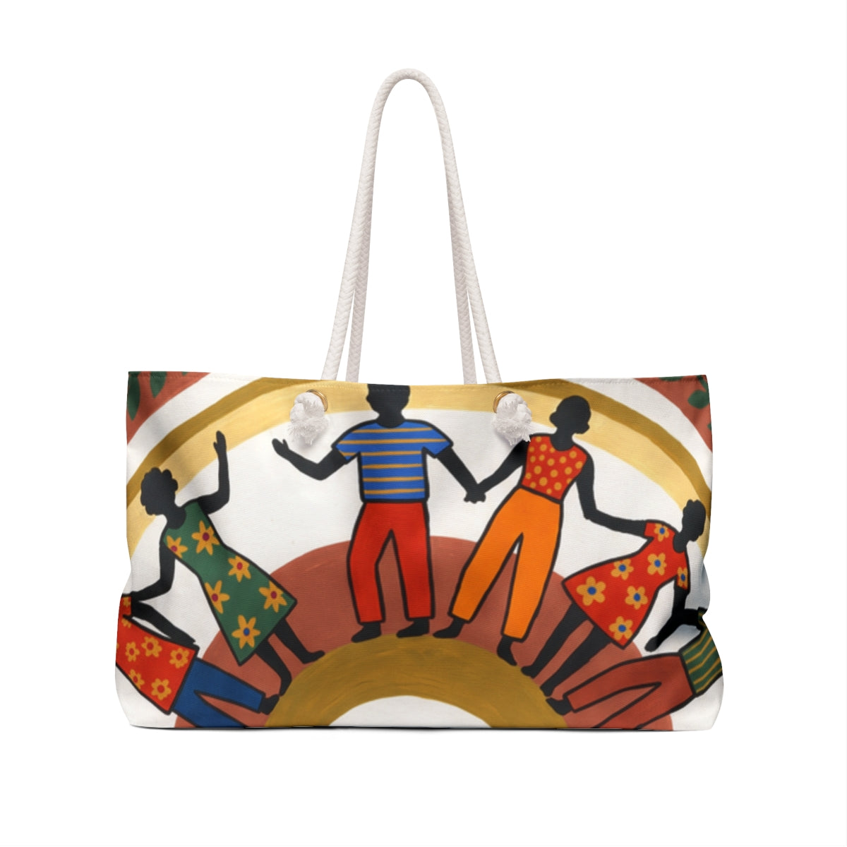 Weekender Bag - Unity Mandala Folk Art | Echovira Gallery