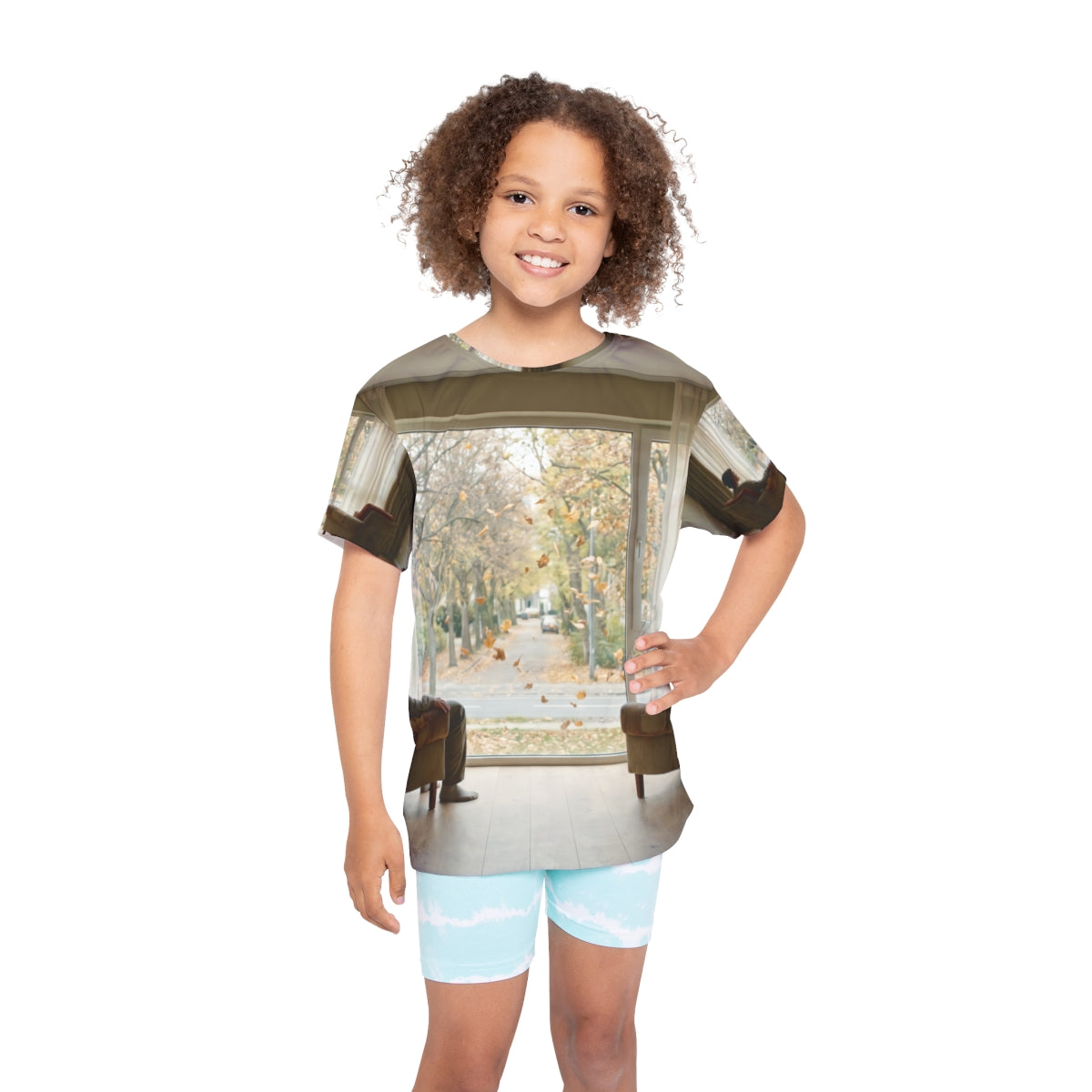 Kids Sports Jersey Autumn Window Art