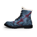 रेड टेदर आर्ट विमेंस फर boots