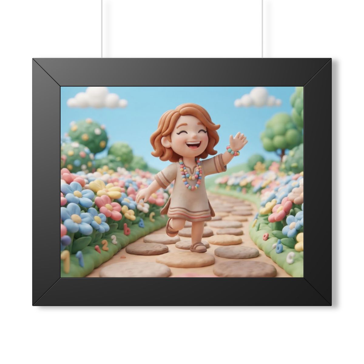 Framed Horizontal Poster - Wide Meadow — Black (14×11... |...