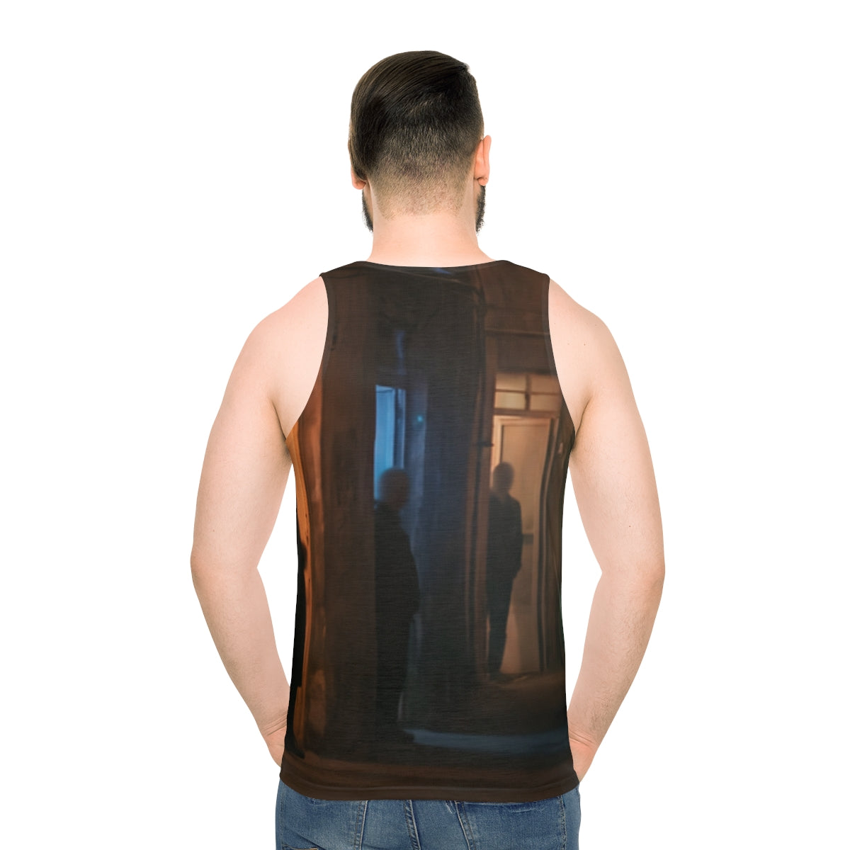 Men's Unisex Tank Top - Nocturnal Alleyway Misty Street Art...