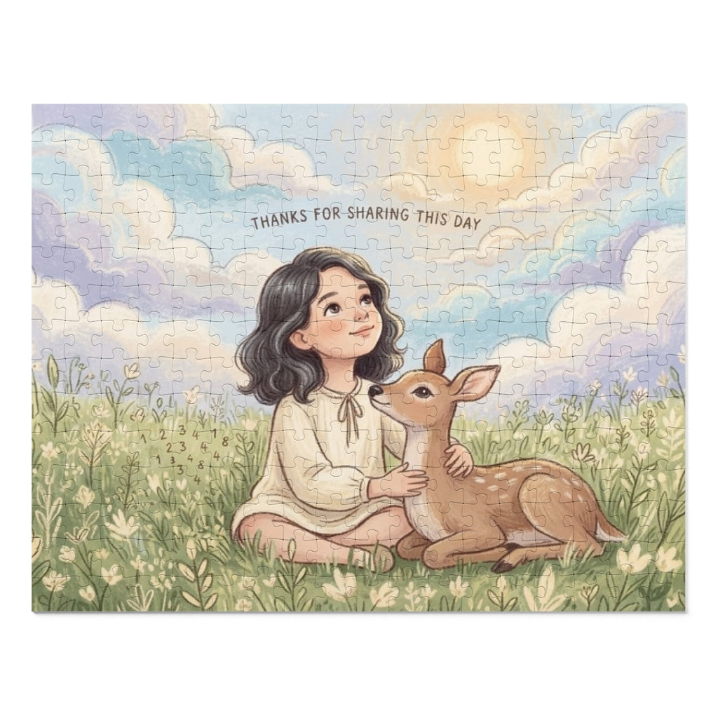 Jigsaw Puzzle with Tin - Sunlit Meadow Tale (30, 110, 252......